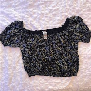 Free People Cropped Blouse